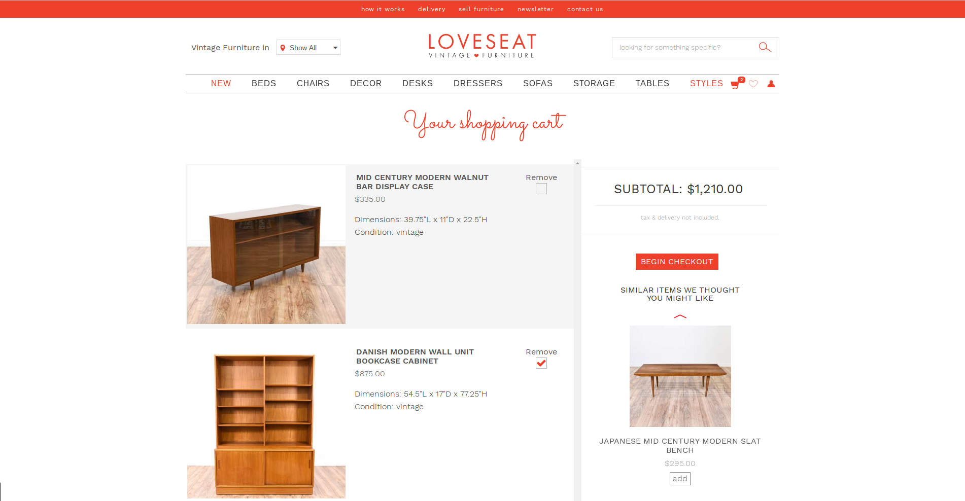 Loveseat.com ecommerce platform